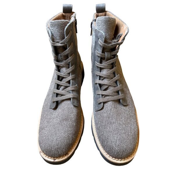 Eurosoft by Sofft Hiking Combat Boot‎ Size 9 Blaike NEW Tan Lace Lug - Picture 5 of 13